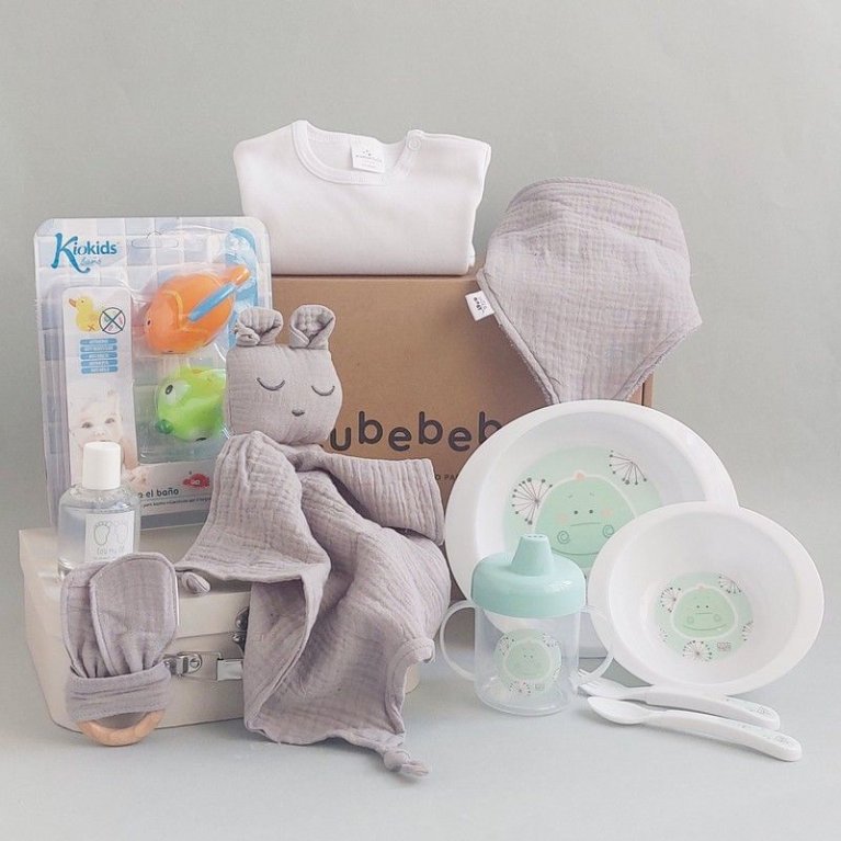  Regalo personalizado para bebé – Caja de regalo, cepillo y  peine para bebé, Safari, adecuado para niños de 0 a 3 años, regalo para bebé  : Bebés