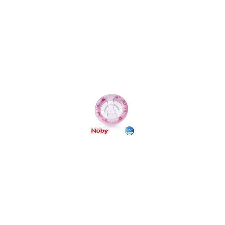 Chupete redondo rosa estrellas 0-3 meses HEVEA - My Natural Baby Box